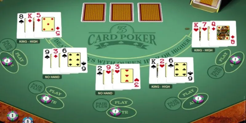 Vài nét về game bài Three Card Poker hấp dẫn